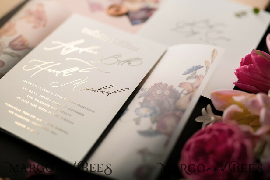 WEDDING INVITATIONS floral / boho / watercolor Stunning wedding invitations boho floral stationery elegant