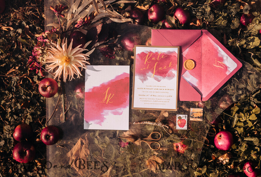 WEDDING INVITATIONS floral / boho / watercolor Affordable wedding invitations colorful romantic stationery dreamy