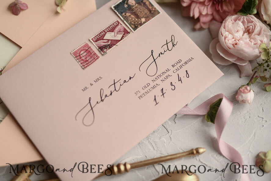 WEDDING INVITATIONS floral / boho / watercolor Romantic Wedding invitations colorful romantic stationery flowers