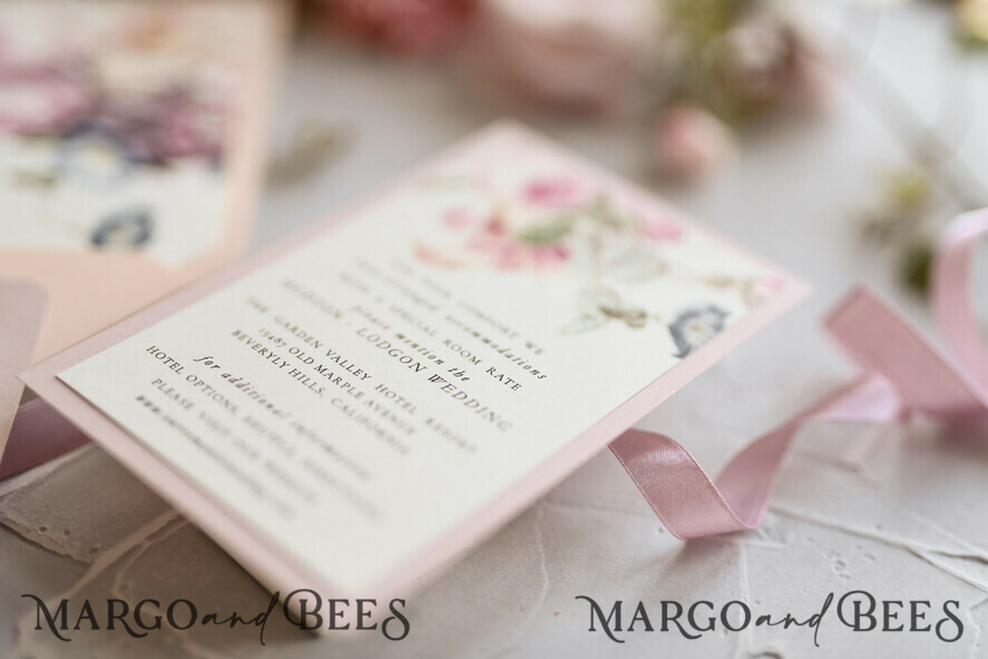 WEDDING INVITATIONS floral / boho / watercolor Romantic Wedding invitations colorful romantic stationery flowers