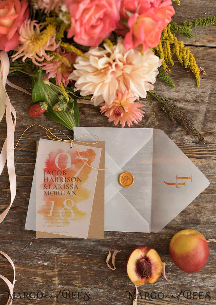 WEDDING INVITATIONS floral / boho / watercolor Beautiful wedding invitations romantic invites elegant