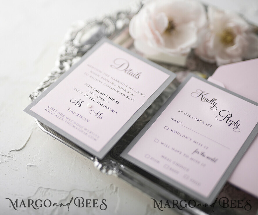 WEDDING INVITATIONS vintage lace/ rustic lace Personalised Wedding invitations lace glamour stationery gold