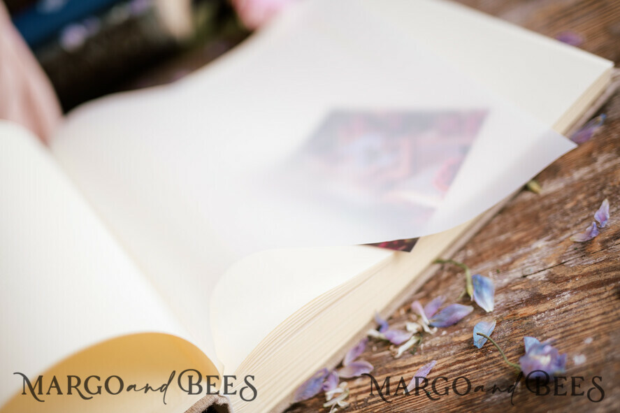 PHOTO ALBUM/ PHOTO BOX Polaroid photo album with writing space WEdding Combo Guestbook and Photo Album, Photo Booth Album with personalised pages