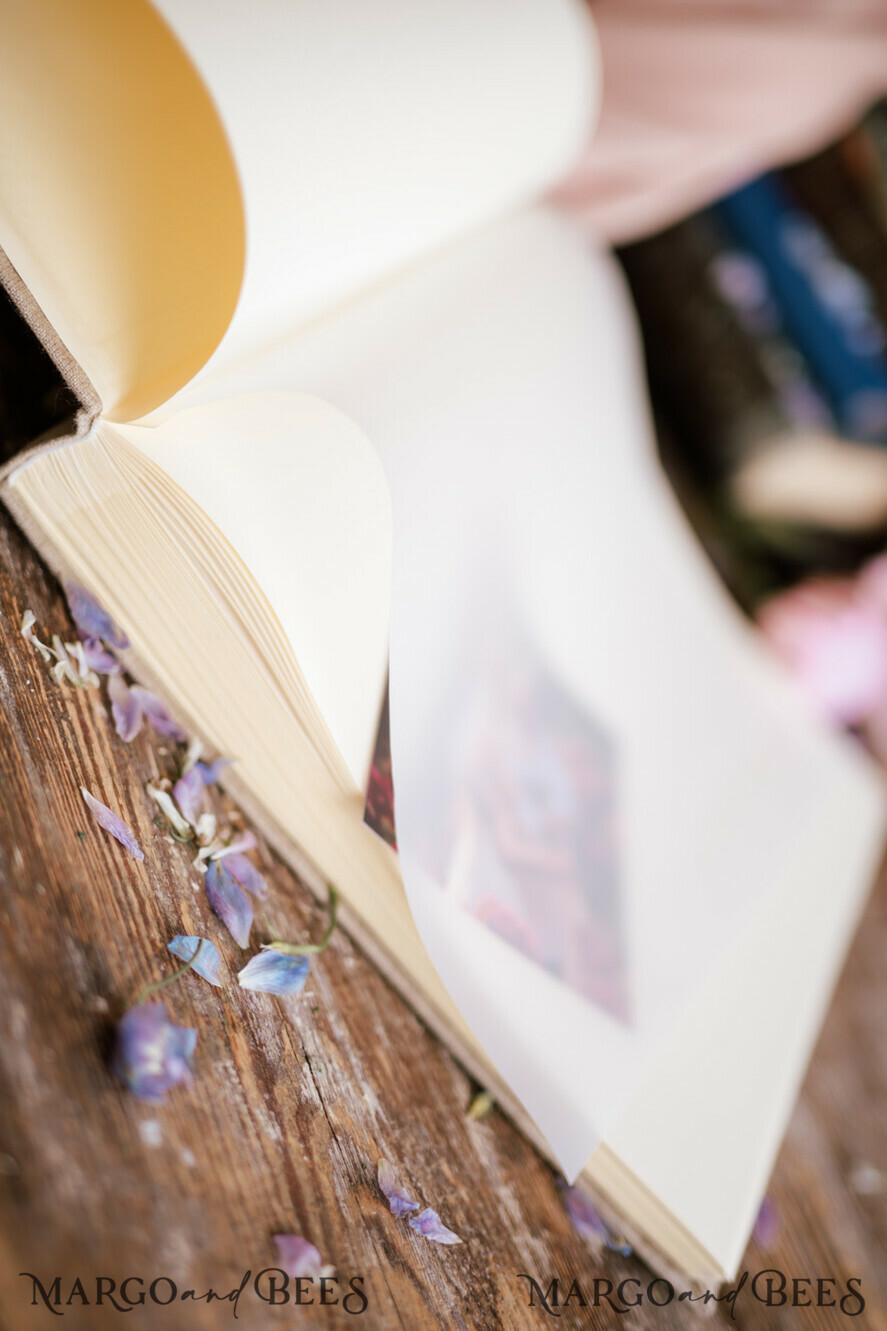 PHOTO ALBUM/ PHOTO BOX Polaroid photo album with writing space WEdding Combo Guestbook and Photo Album, Photo Booth Album with personalised pages