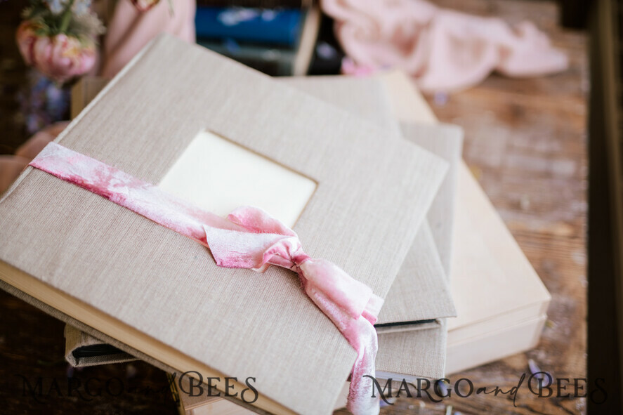 PHOTO ALBUM/ PHOTO BOX Polaroid photo album with writing space WEdding Combo Guestbook and Photo Album, Photo Booth Album with personalised pages