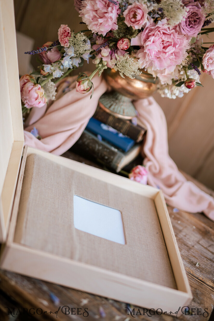 PHOTO ALBUM/ PHOTO BOX Polaroid photo album with writing space WEdding Combo Guestbook and Photo Album, Photo Booth Album with personalised pages