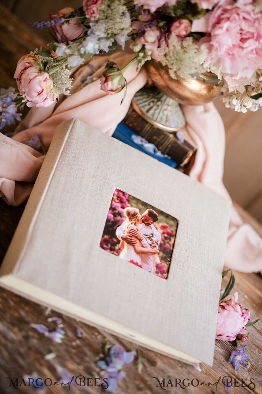 PHOTO ALBUM/ PHOTO BOX Polaroid photo album with writing space WEdding Combo Guestbook and Photo Album, Photo Booth Album with personalised pages