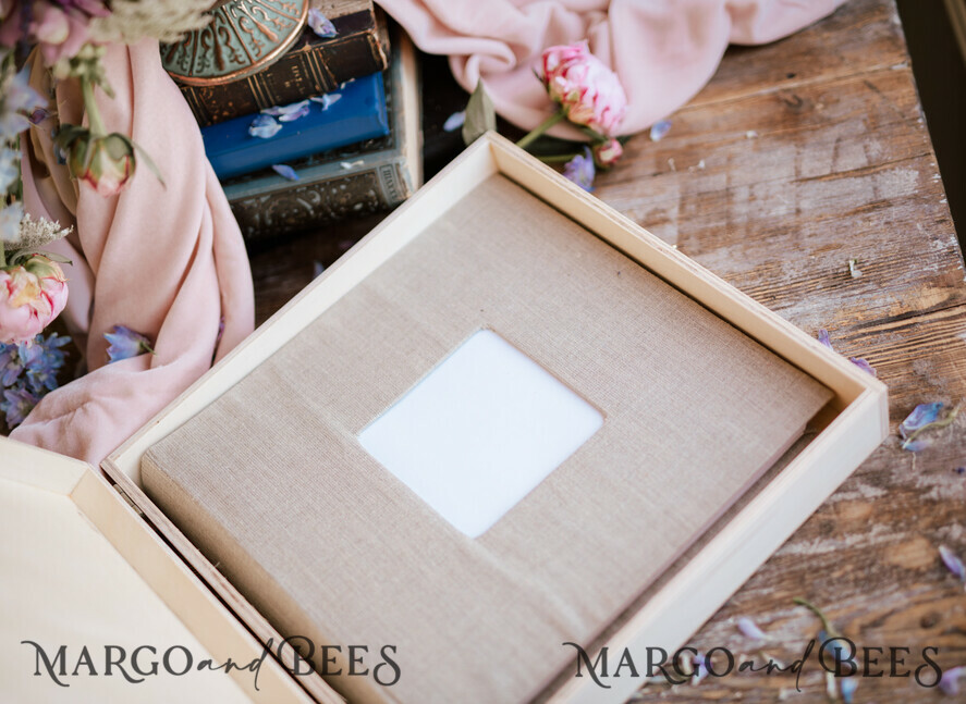 PHOTO ALBUM/ PHOTO BOX Polaroid photo album with writing space WEdding Combo Guestbook and Photo Album, Photo Booth Album with personalised pages