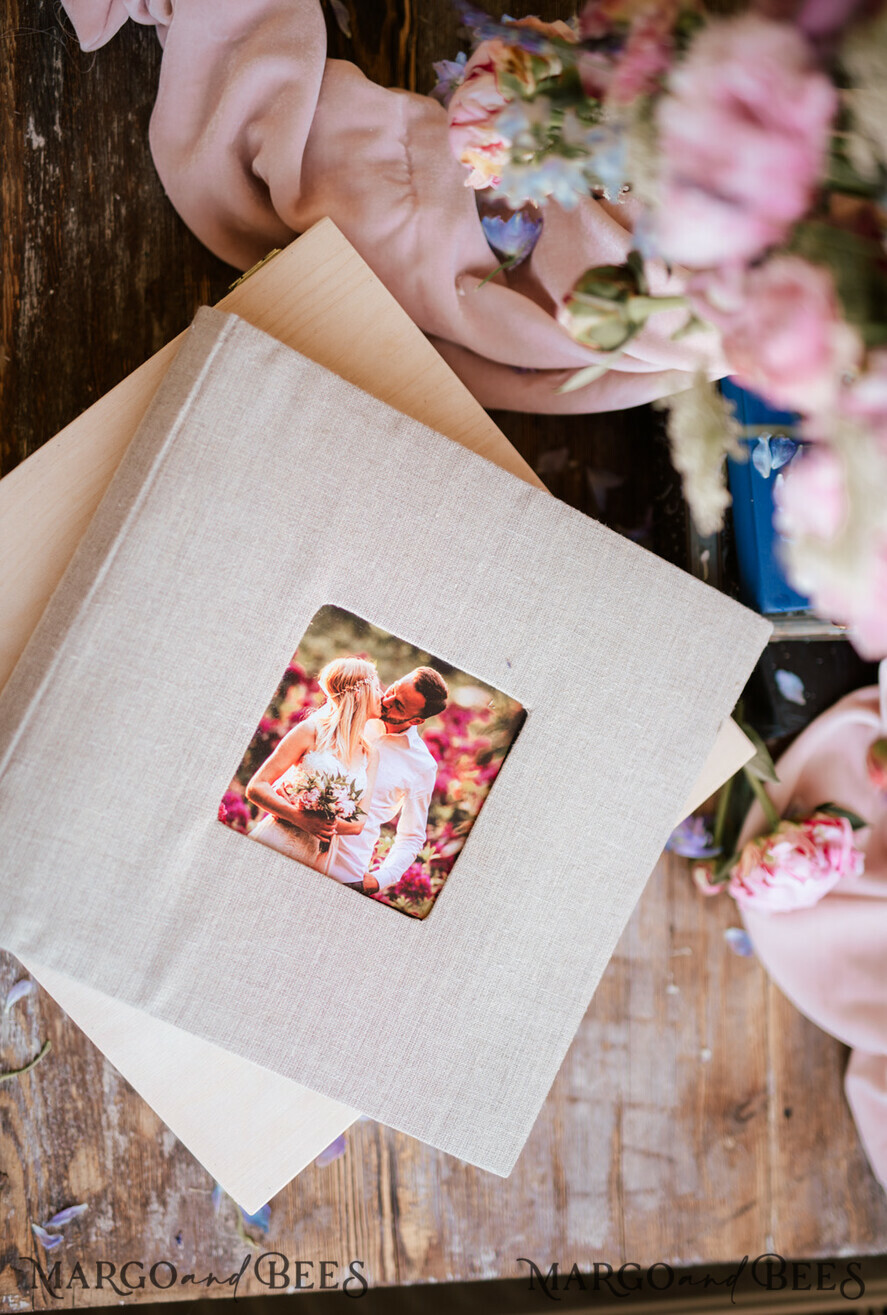 PHOTO ALBUM/ PHOTO BOX Polaroid photo album with writing space WEdding Combo Guestbook and Photo Album, Photo Booth Album with personalised pages