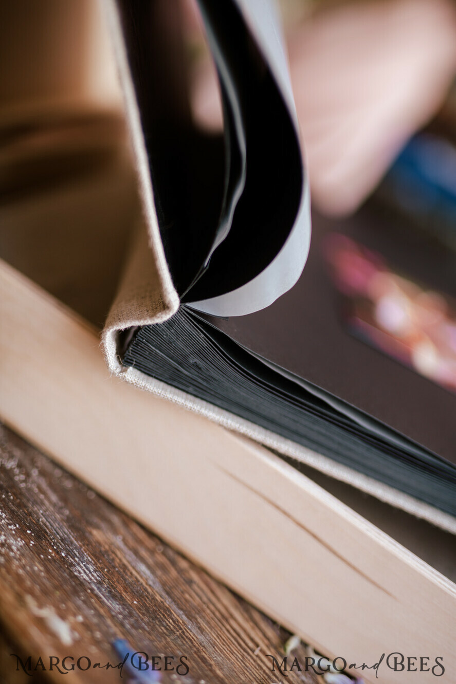 PHOTO ALBUM/ PHOTO BOX Polaroid photo album with writing space WEdding Combo Guestbook and Photo Album, Photo Booth Album with personalised pages