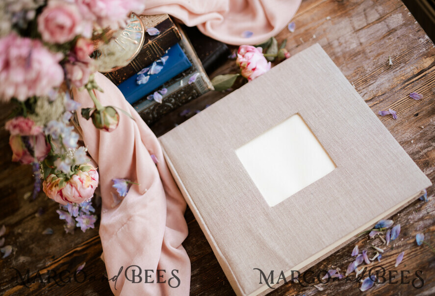 PHOTO ALBUM/ PHOTO BOX Polaroid photo album with writing space WEdding Combo Guestbook and Photo Album, Photo Booth Album with personalised pages