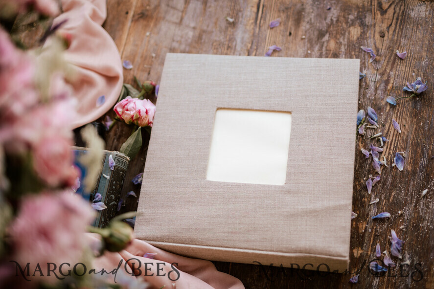 PHOTO ALBUM/ PHOTO BOX Polaroid photo album with writing space WEdding Combo Guestbook and Photo Album, Photo Booth Album with personalised pages