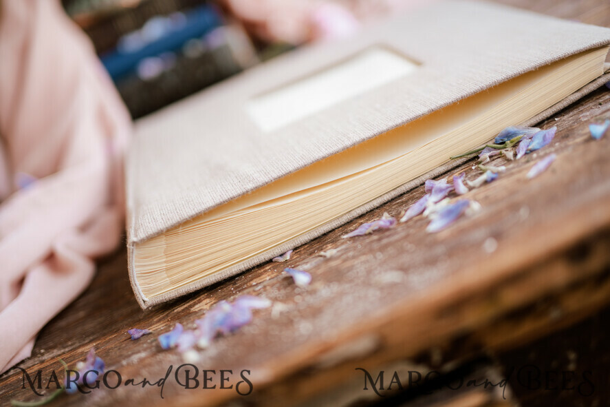 PHOTO ALBUM/ PHOTO BOX Polaroid photo album with writing space WEdding Combo Guestbook and Photo Album, Photo Booth Album with personalised pages