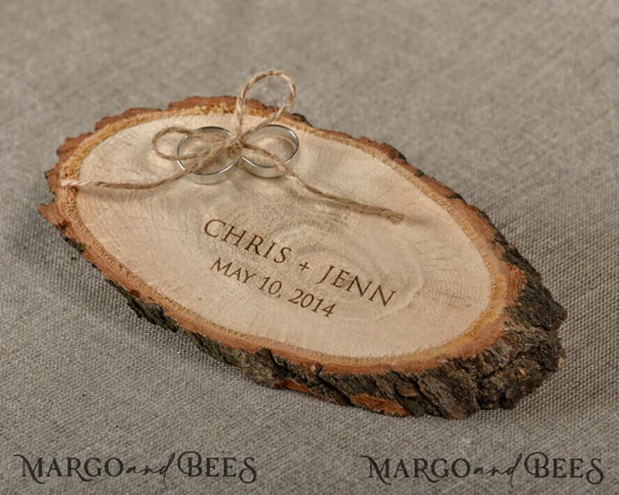RING BEARER BOXES & PILLOWS Rustic Wedding Moss Bearer wooden wedding ring box • rustic ring bearer box • wooden moss ring box