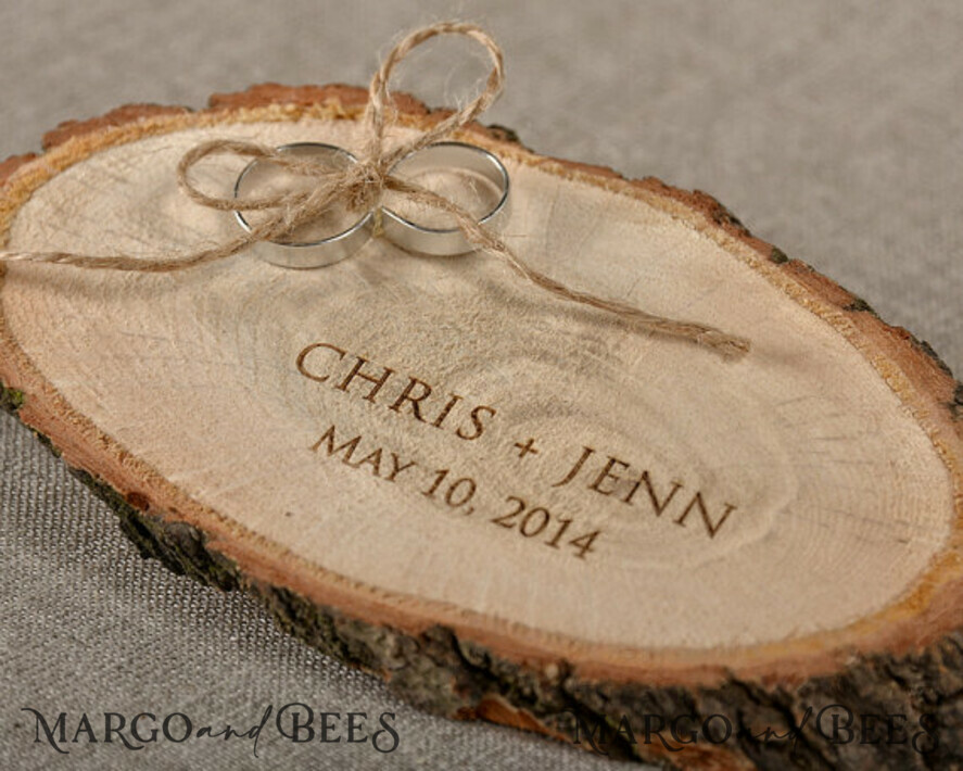 RING BEARER BOXES & PILLOWS Rustic Wedding Moss Bearer wooden wedding ring box • rustic ring bearer box • wooden moss ring box