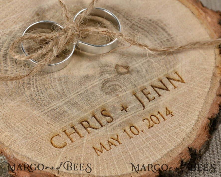 RING BEARER BOXES & PILLOWS Rustic Wedding Moss Bearer rustic wedding ring box • handmade ring bearer box • wood ring box