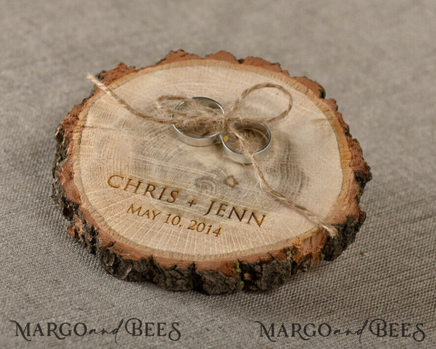 RING BEARER BOXES & PILLOWS Rustic Wedding Moss Bearer rustic wedding ring box • handmade ring bearer box • wood ring box