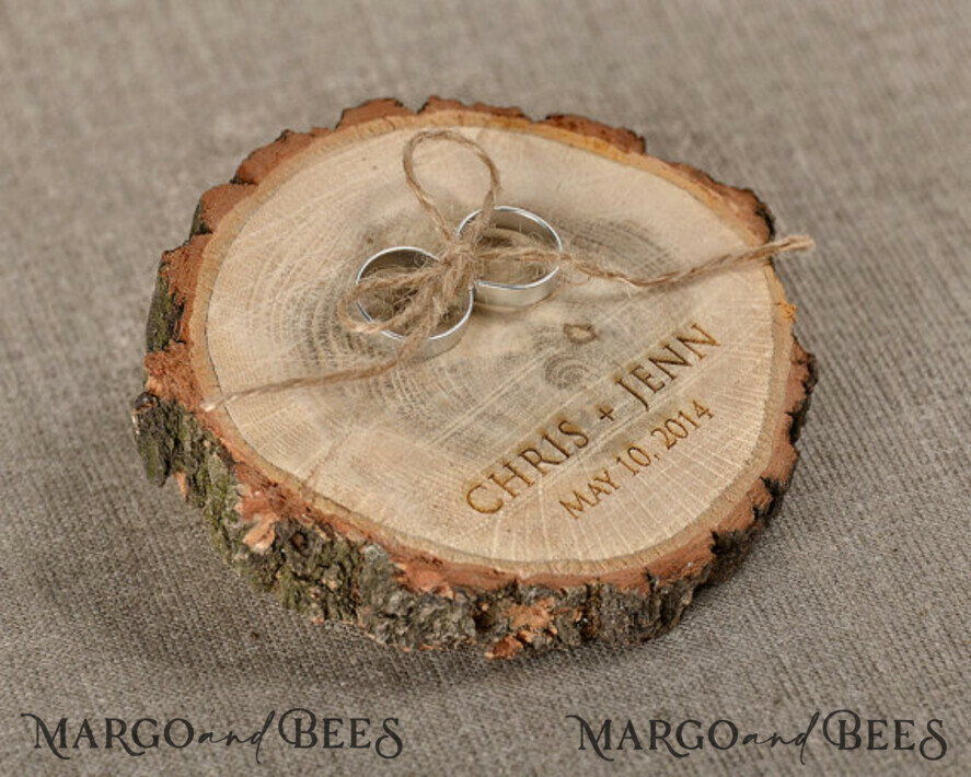 RING BEARER BOXES & PILLOWS Rustic Wedding Moss Bearer rustic wedding ring box • handmade ring bearer box • wood ring box