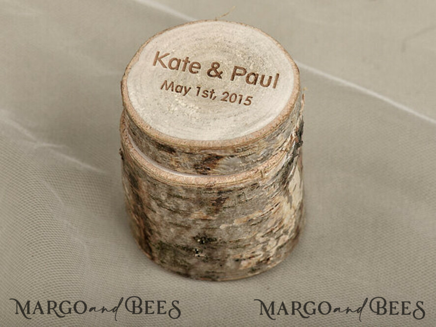 RING BEARER BOXES & PILLOWS Rustic Wedding Moss Bearer rustic Custom Wooden Wedding Ring Box, wooden Engraved Box For Rings Or Bands Personalised, Wood Ring Box