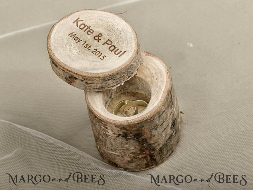 RING BEARER BOXES & PILLOWS Rustic Wedding Moss Bearer rustic Custom Wooden Wedding Ring Box, wooden Engraved Box For Rings Or Bands Personalised, Wood Ring Box