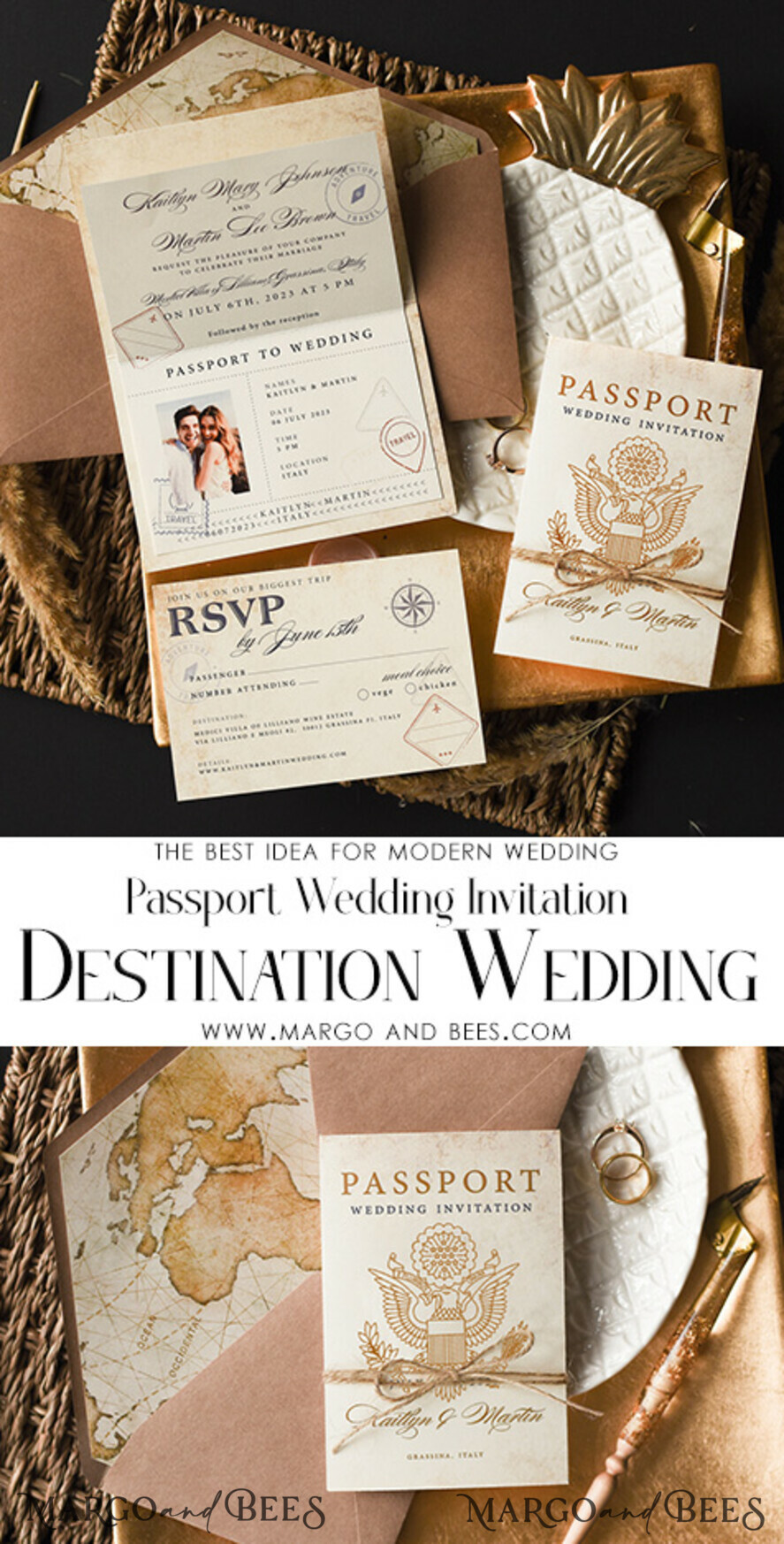 WEDDING INVITATIONS passport to love/ beach wedding invites Rustic Passport Wedding Invitation , Travel Boarding Pass, Passport Wedding Invitations Abroad, Destination Wedding Invites, Travel Map Wedding Stationary