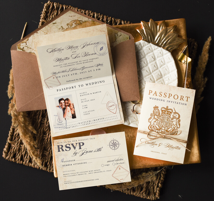 WEDDING INVITATIONS passport to love/ beach wedding invites Rustic Passport Wedding Invitation , Travel Boarding Pass, Passport Wedding Invitations Abroad, Destination Wedding Invites, Travel Map Wedding Stationary