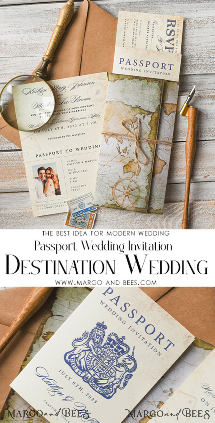 WEDDING INVITATIONS passport to love/ beach wedding invites Luxury Passport Wedding Invitation , Rustic Boarding Pass, Passport Wedding Invitations Abroad, Destination Wedding Invites, Travel Map Wedding Stationary