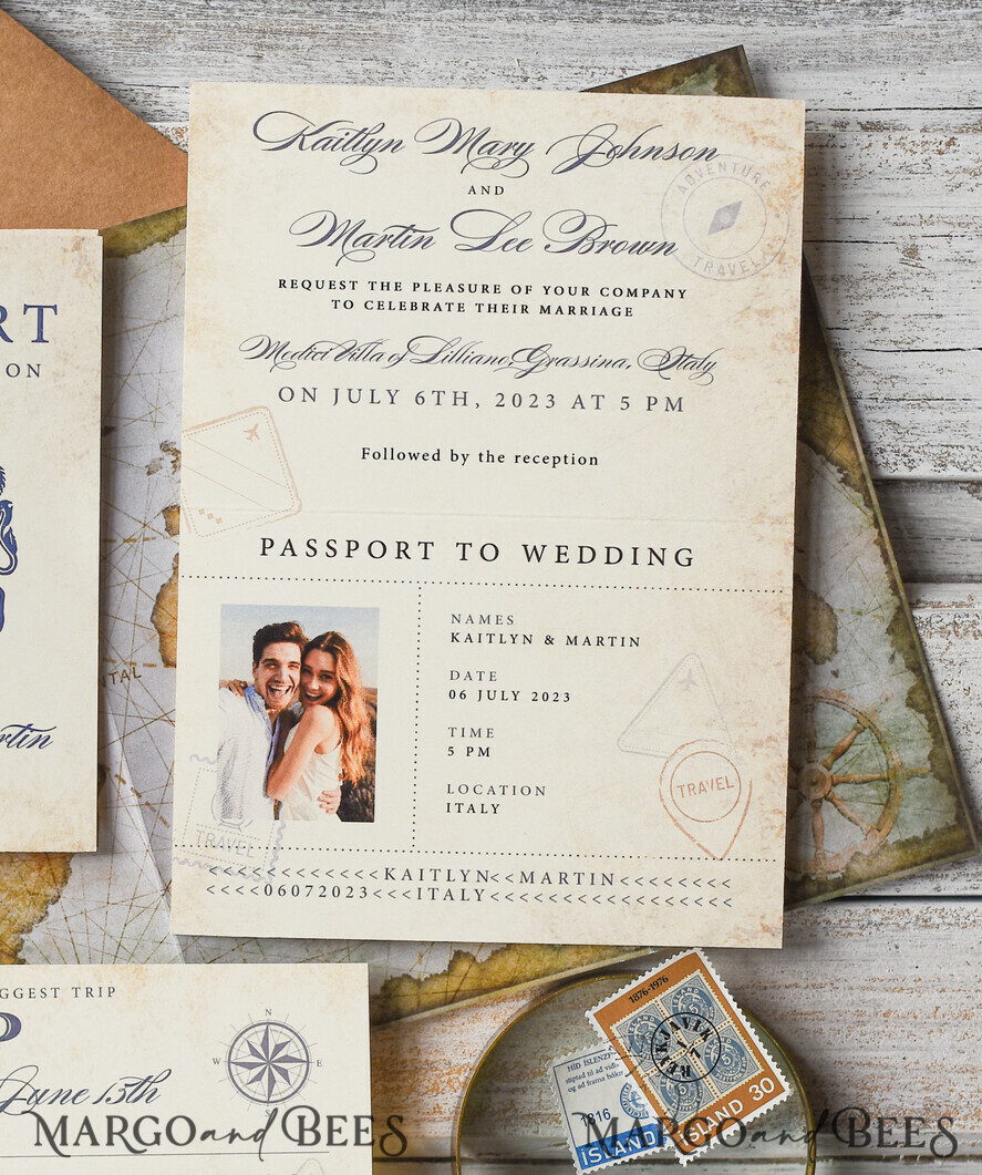 WEDDING INVITATIONS passport to love/ beach wedding invites Luxury Passport Wedding Invitation , Rustic Boarding Pass, Passport Wedding Invitations Abroad, Destination Wedding Invites, Travel Map Wedding Stationary