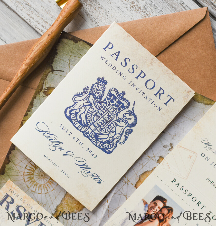 WEDDING INVITATIONS passport to love/ beach wedding invites Luxury Passport Wedding Invitation , Rustic Boarding Pass, Passport Wedding Invitations Abroad, Destination Wedding Invites, Travel Map Wedding Stationary