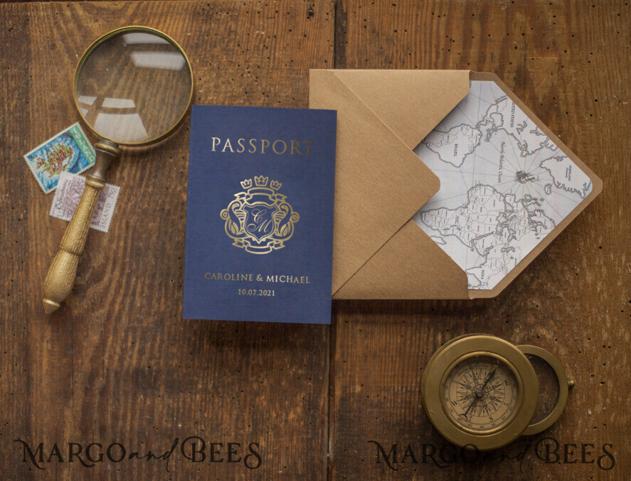 WEDDING INVITATIONS passport to love/ beach wedding invites Passport Wedding invitations suite travel Wedding Invites air ticket wedding Cards