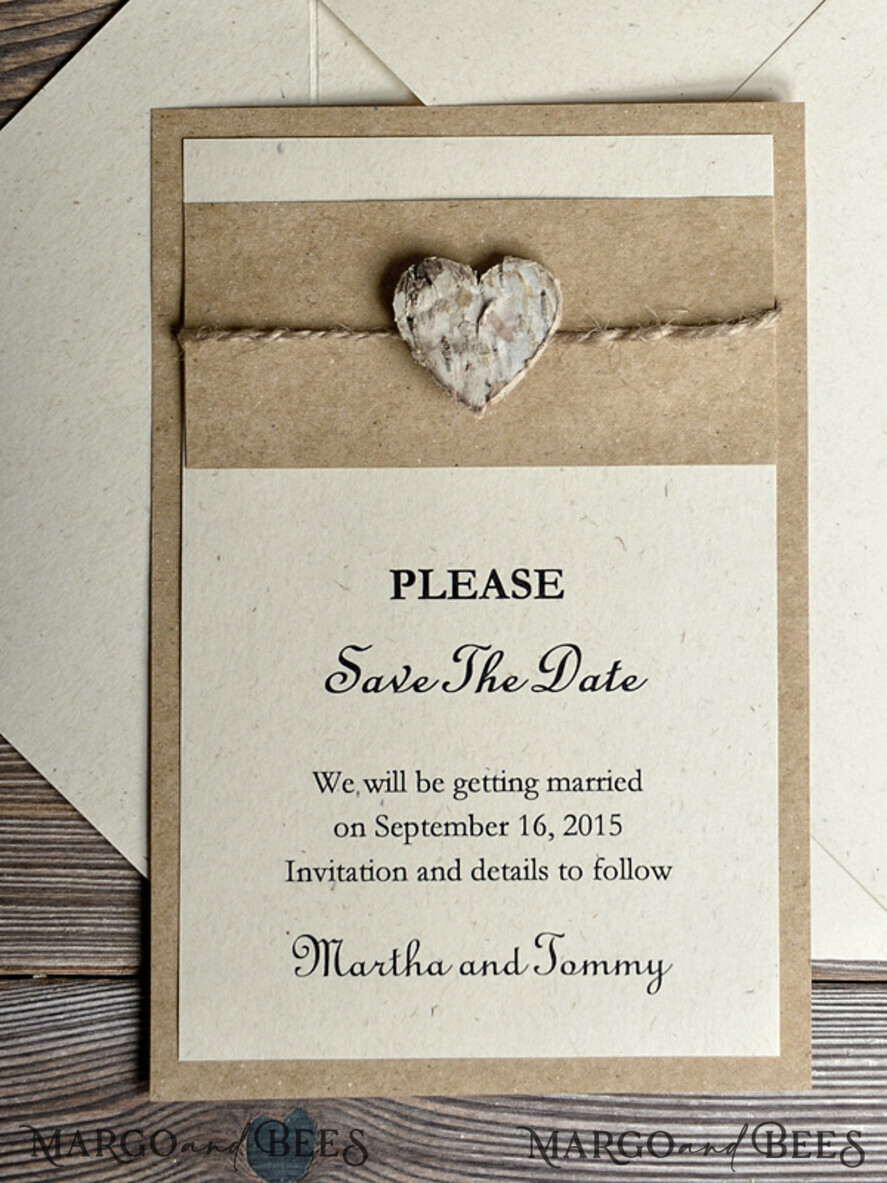 Save the date custom wording, eco