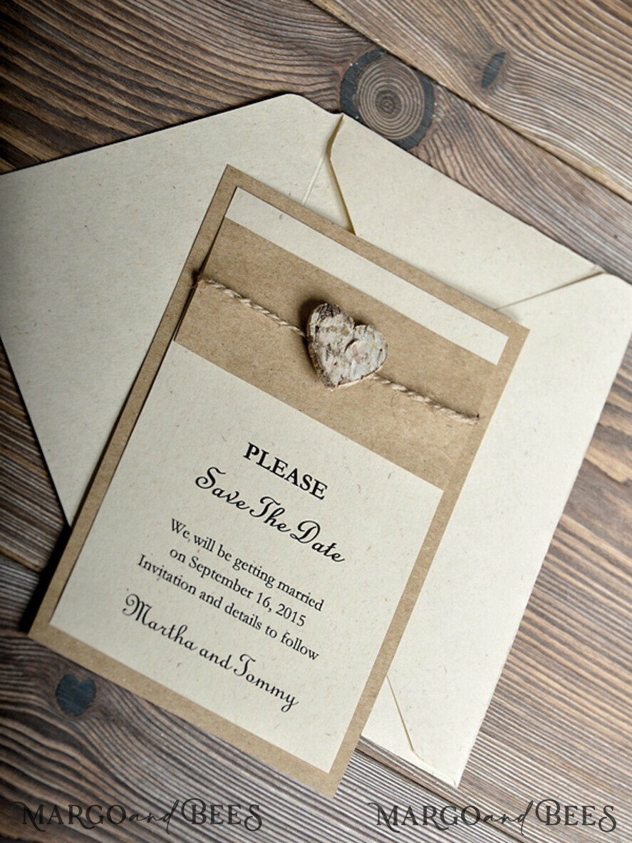 Save the date custom wording, eco