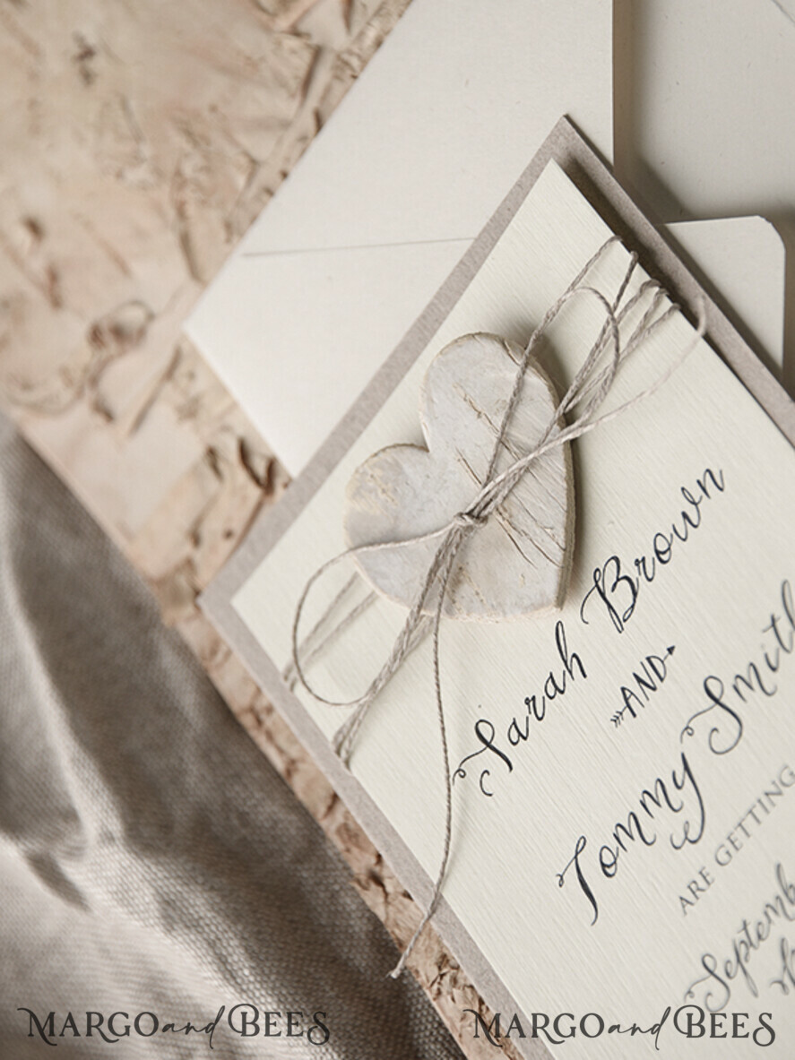 Save the date custom wording, shabby chic