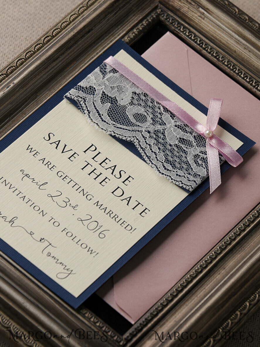 Wedding Save the Date card, barn