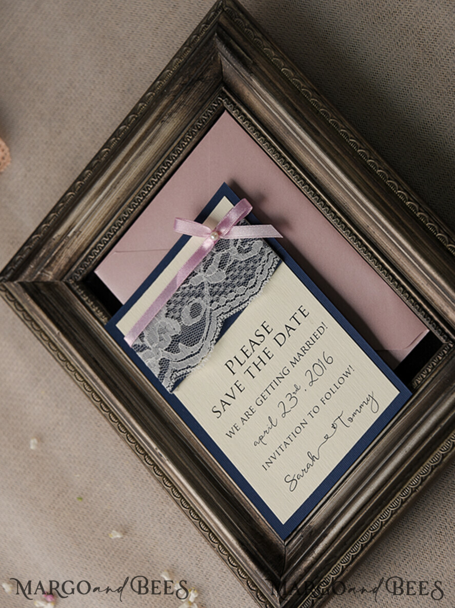 Wedding Save the Date card, barn