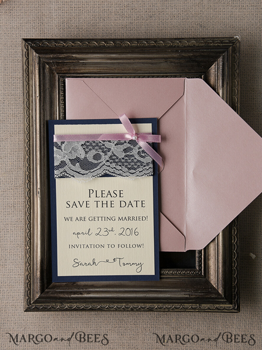 Wedding Save the Date card, barn