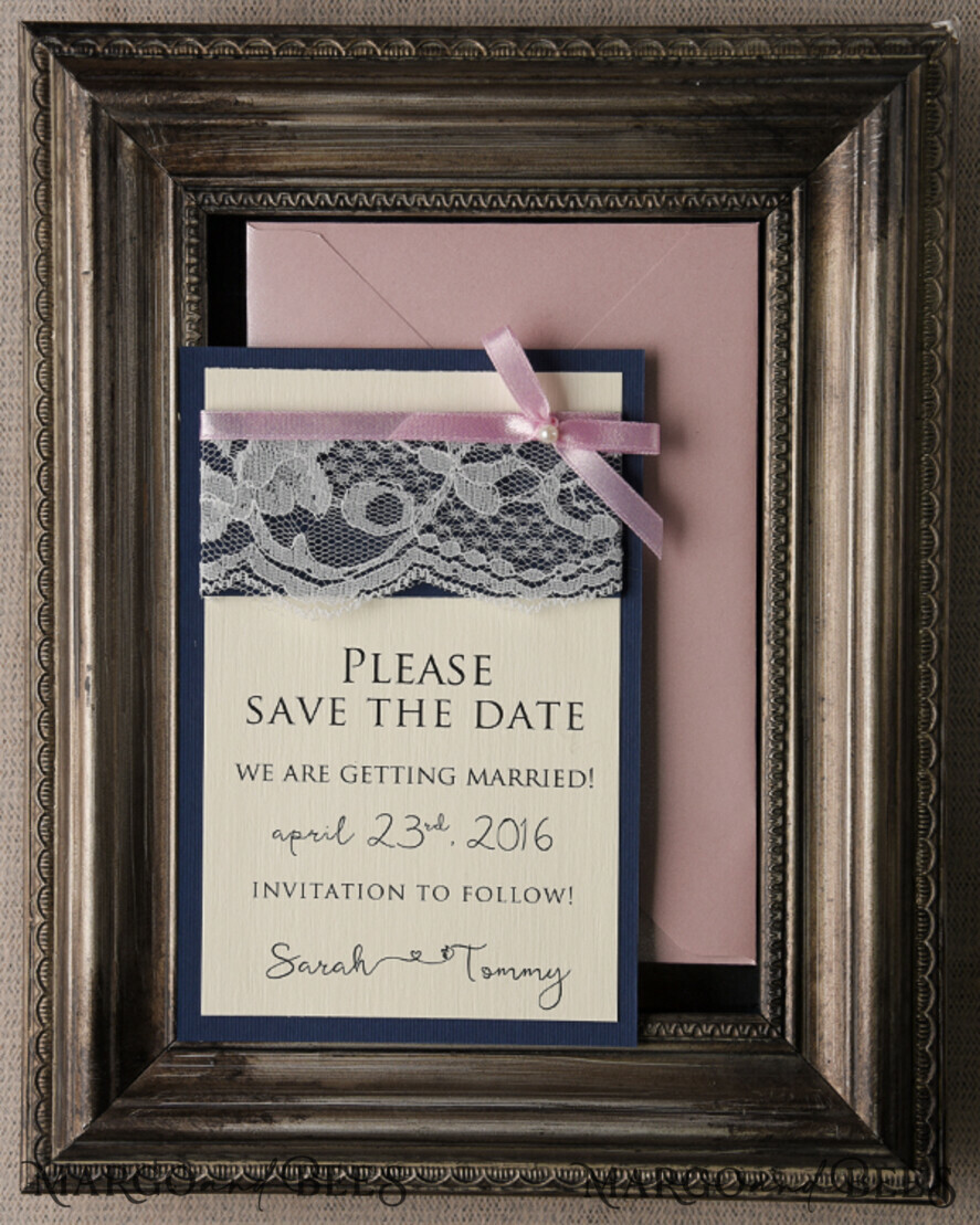 Wedding Save the Date card, barn