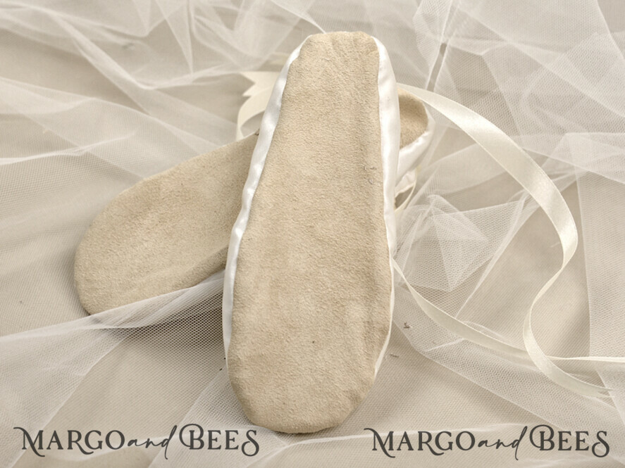 BASKET, PILLOWS & SHOES Satin Flower Girl Shoes shoes