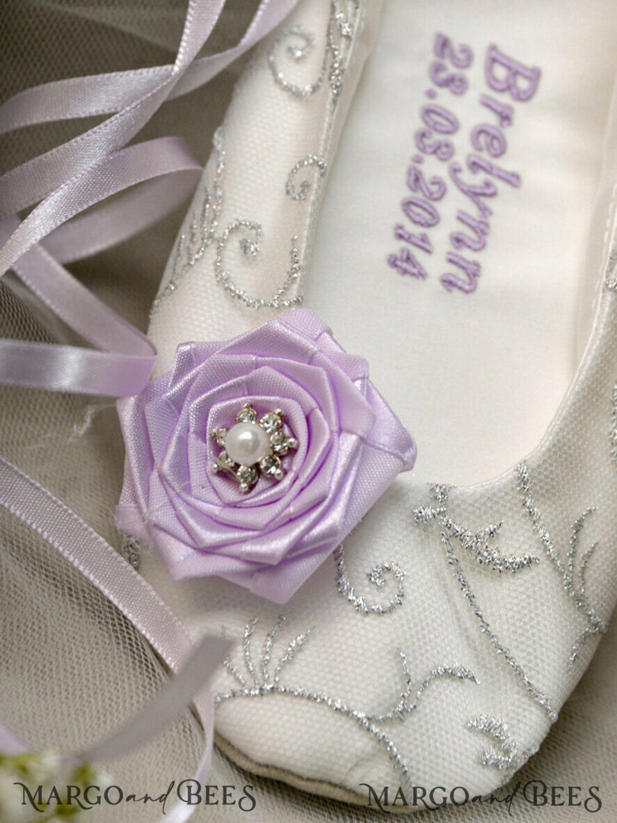 BASKET, PILLOWS & SHOES Satin Flower Girl Shoes shoes