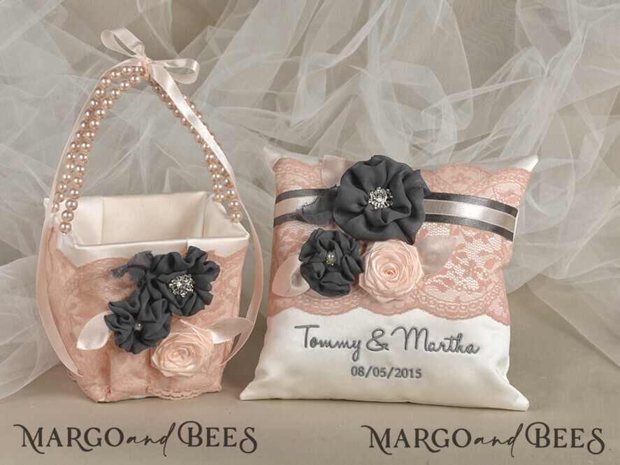 BASKET, PILLOWS & SHOES Satin Flower Girl Shoes shoes