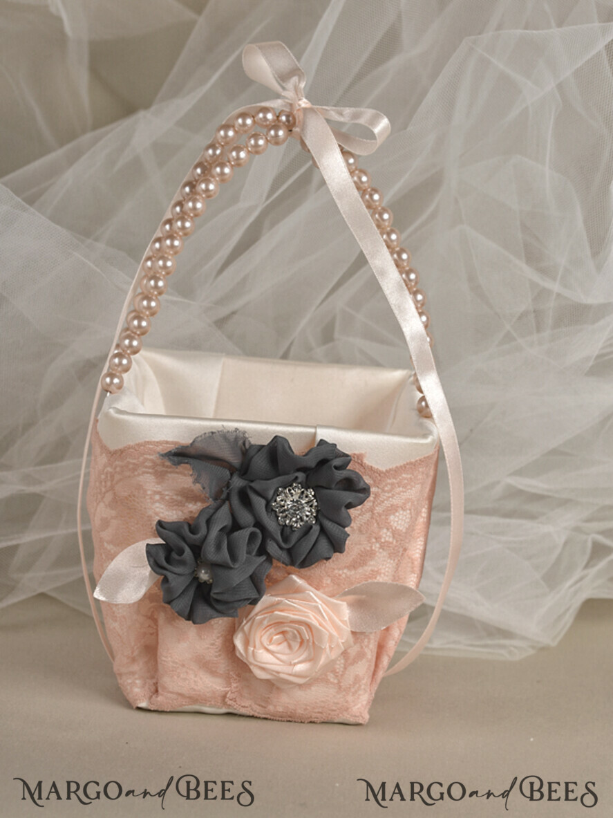 BASKET, PILLOWS & SHOES Satin Flower Girl Shoes shoes