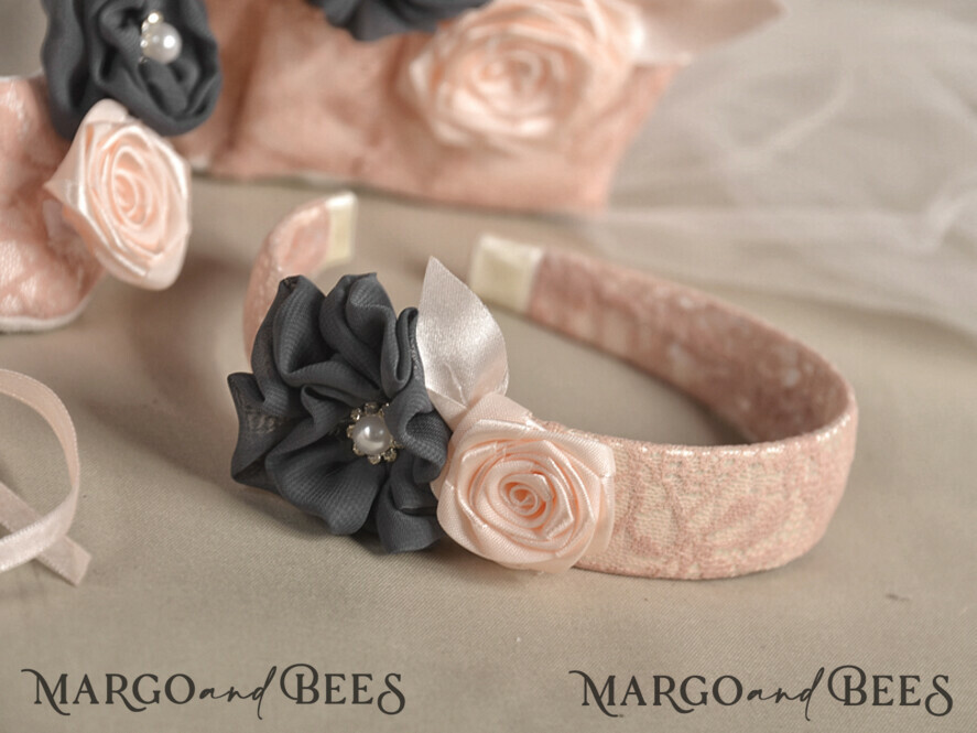 BASKET, PILLOWS & SHOES Satin Flower Girl Shoes shoes