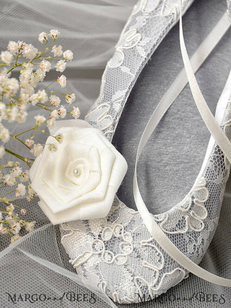 BASKET, PILLOWS & SHOES Satin Flower Girl Shoes pillow