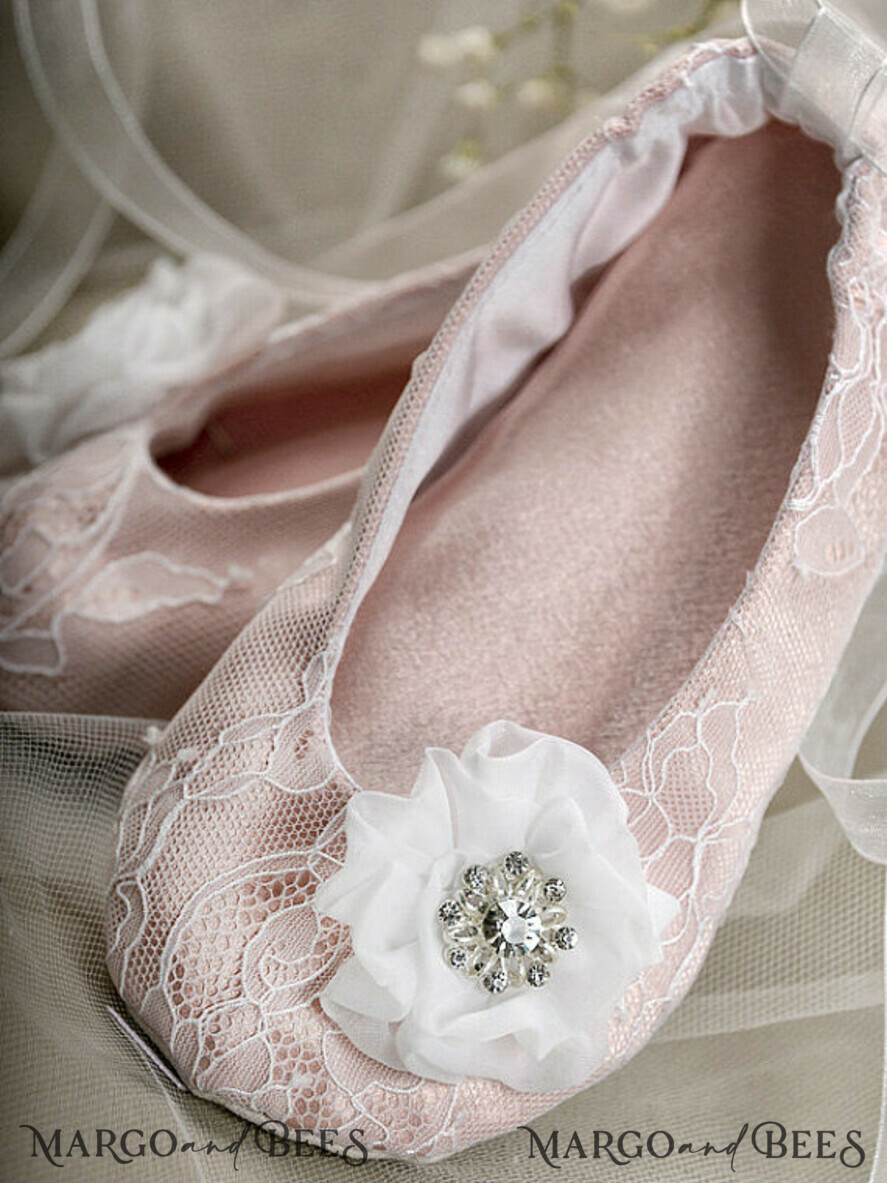 BASKET, PILLOWS & SHOES Satin Flower Girl Shoes basket