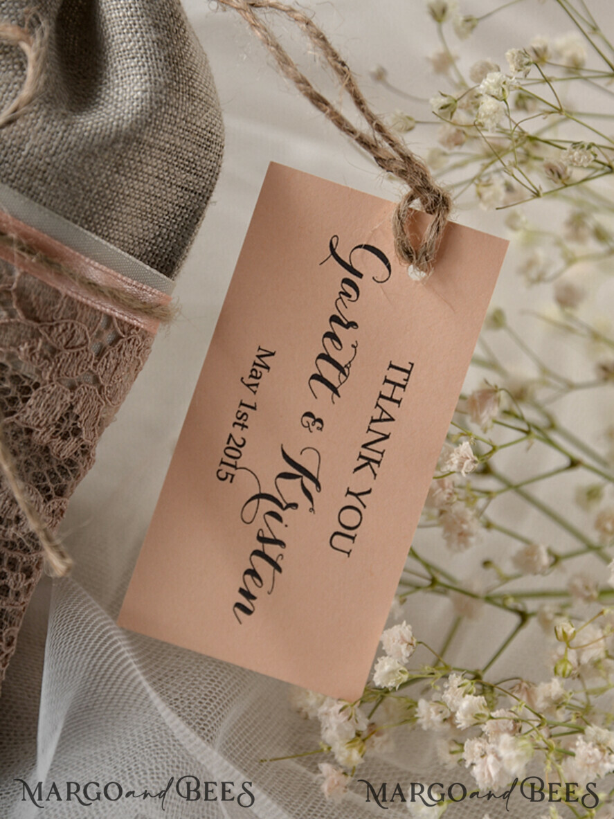 WEDDING FAVORS Shabby Chic Linen Favor Bags wedding Favors shabby chic linen bags