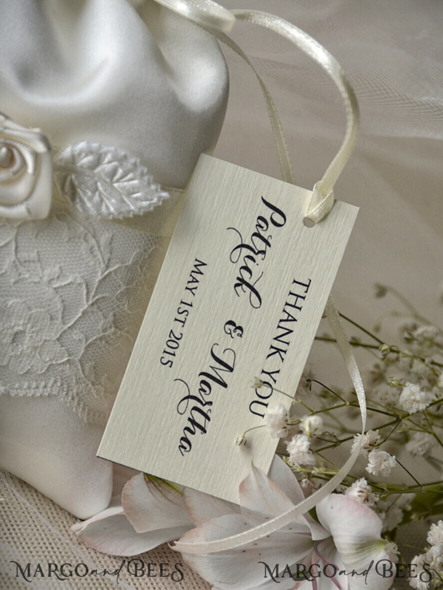 WEDDING FAVORS Favor Bags Satin and Lace wedding favors Lace Satin Bag