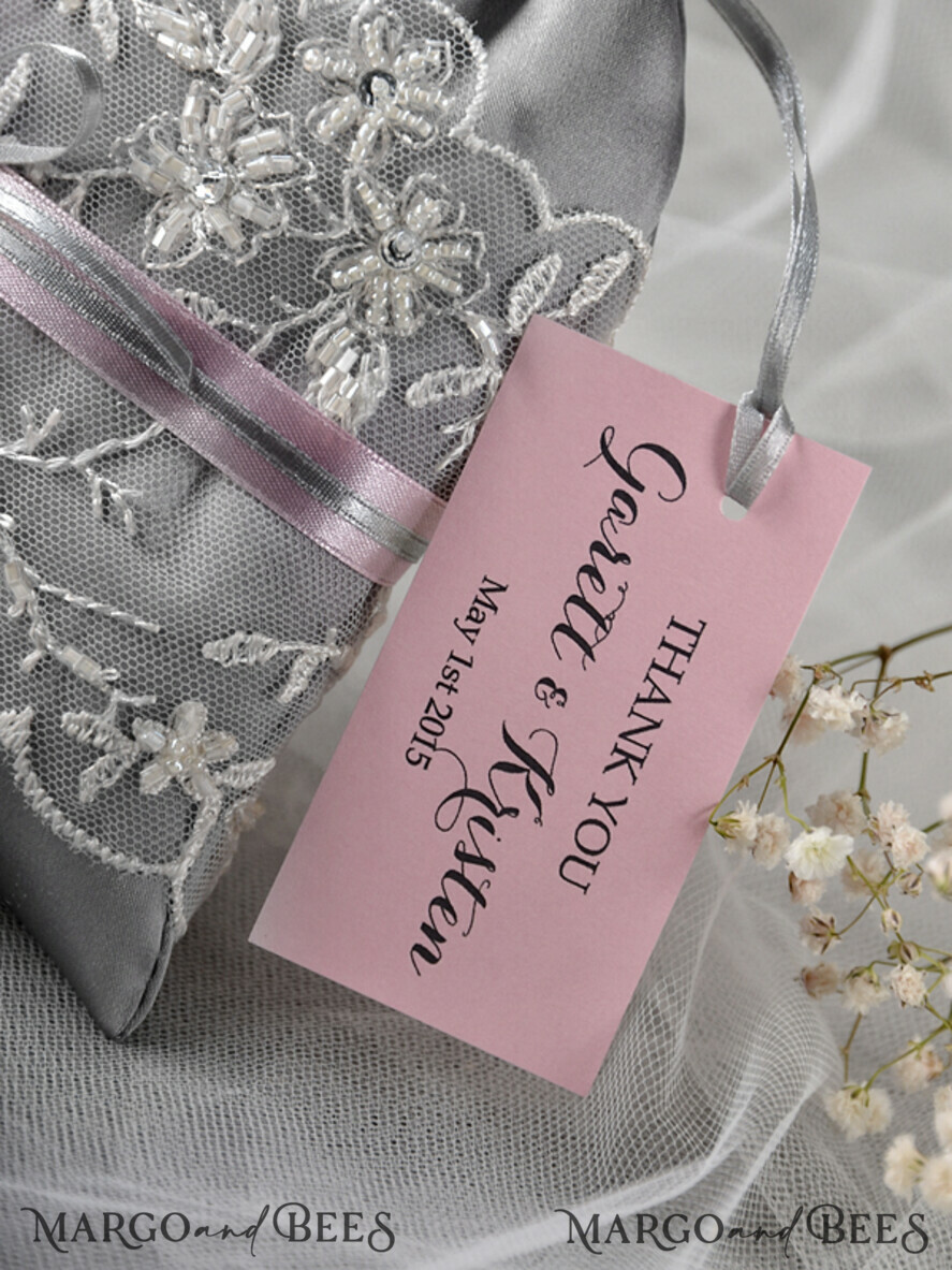 romantic wedding favors, Saltin Lace Bags