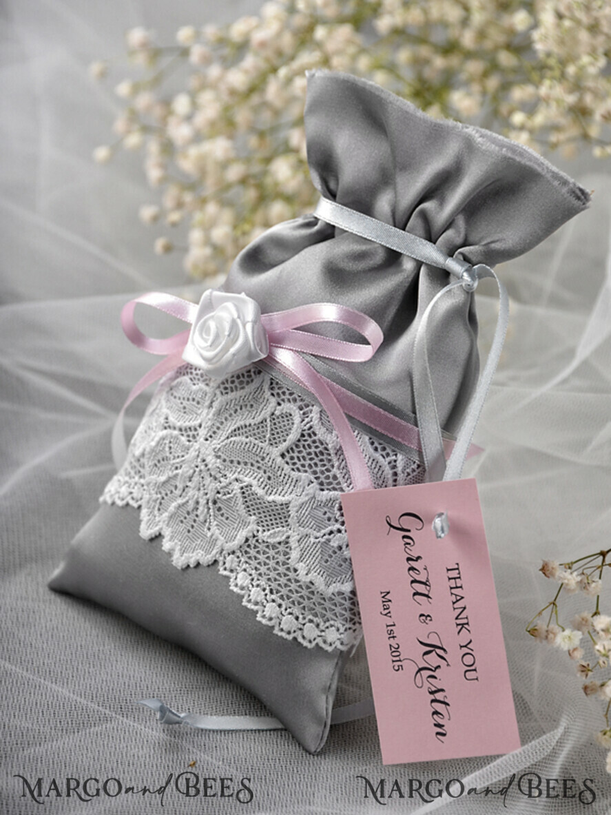 wedding Favors, Saltin Lace Bags
