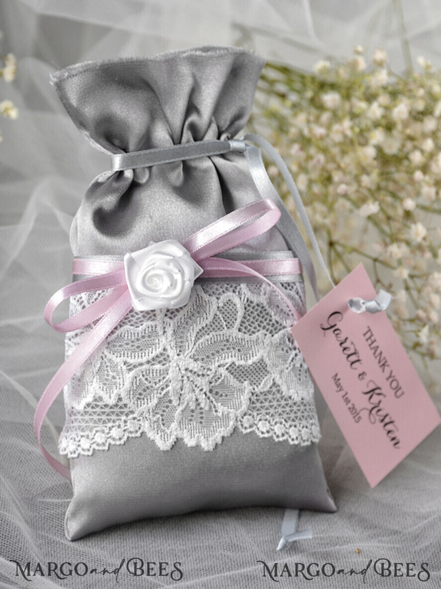 wedding Favors, Saltin Lace Bags