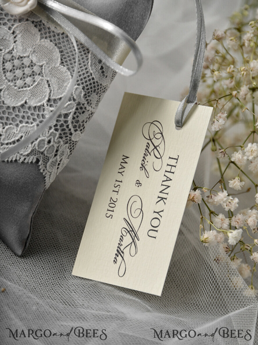 Wedding Thank You favors, Saltin Lace Bags